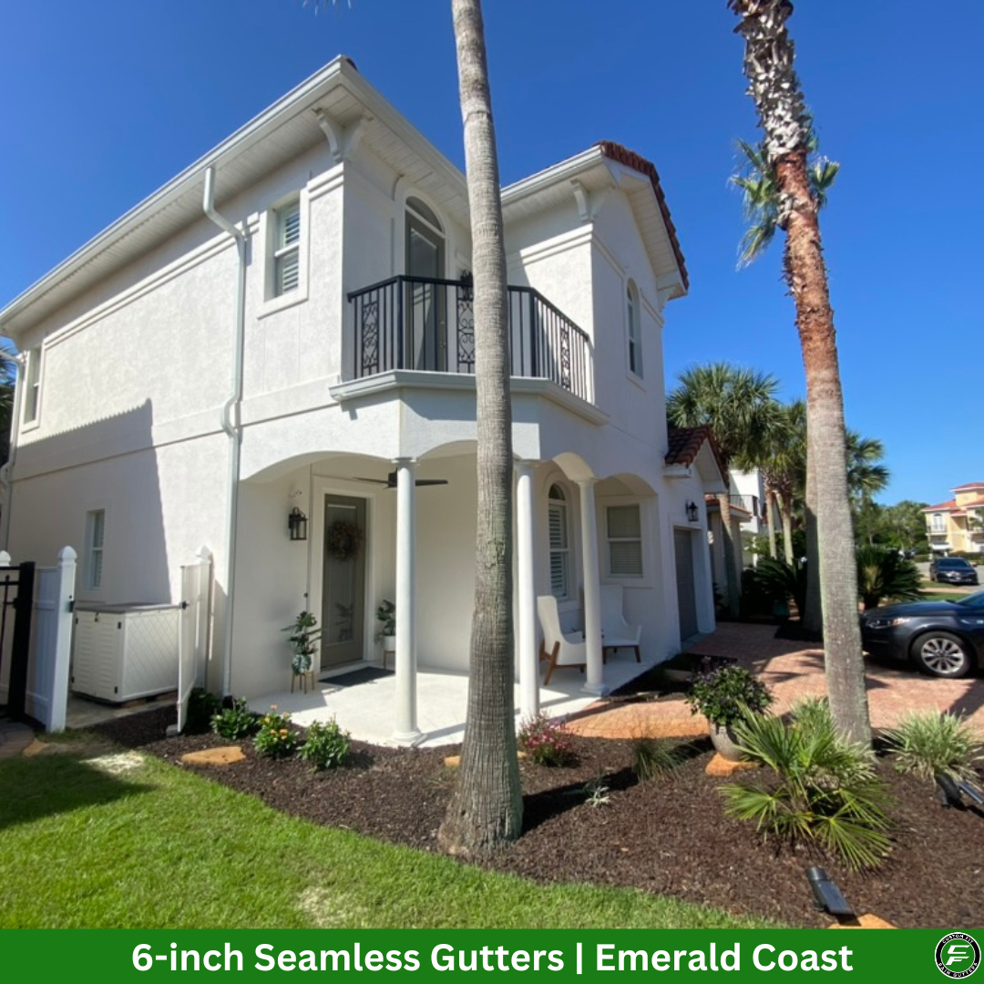 6-inch gutter installation services on the Emerald Coast.