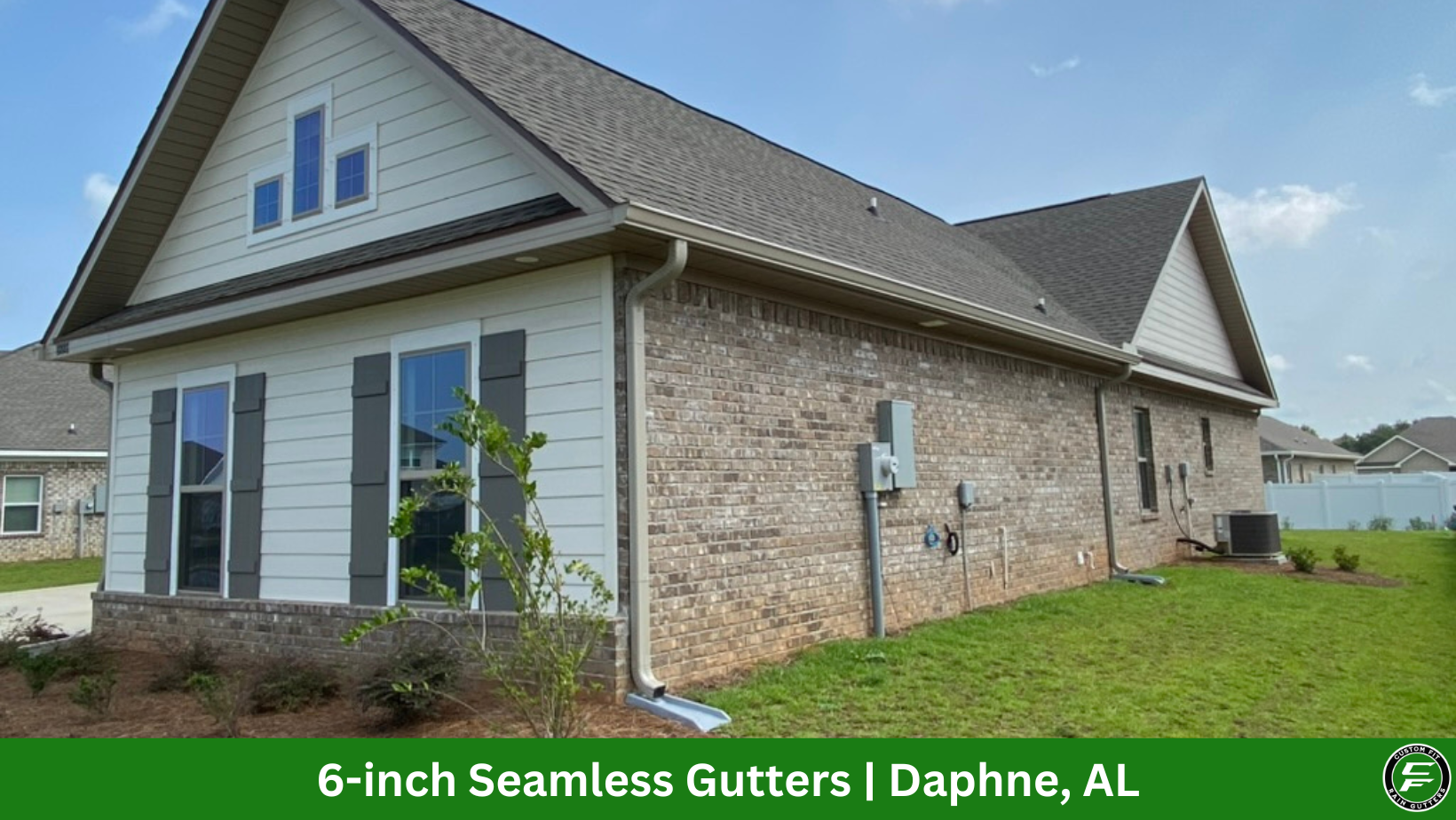 6 inch seamless gutter installation in daphne, al