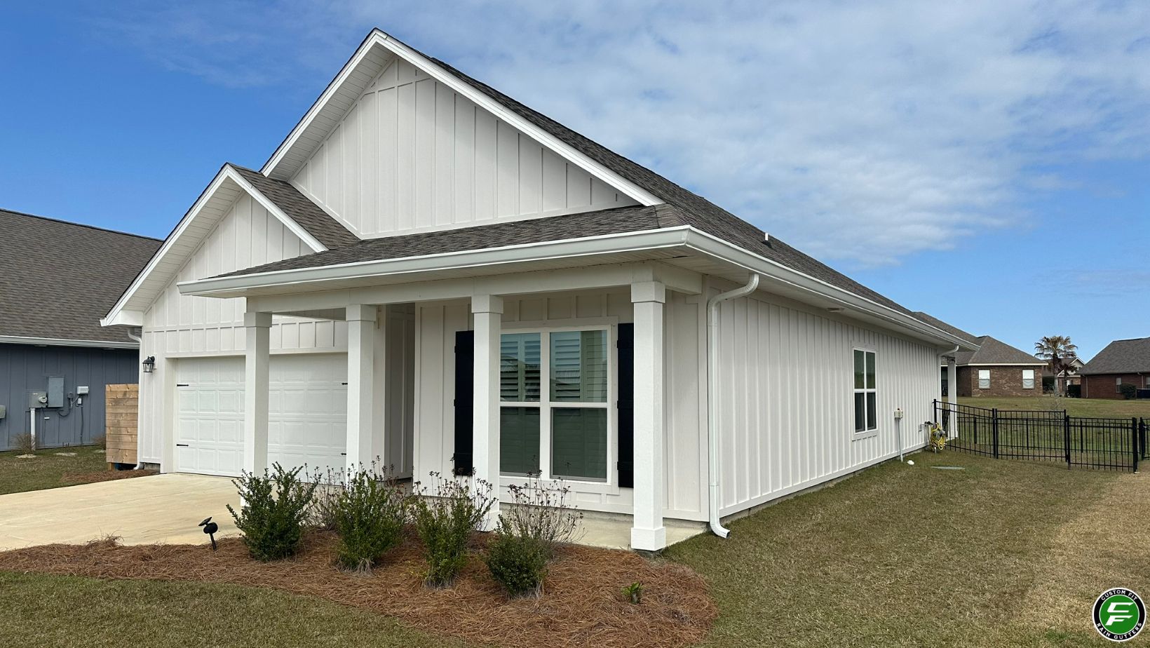  7-inch gutters in Craft Farms, Gulf Shores, AL.