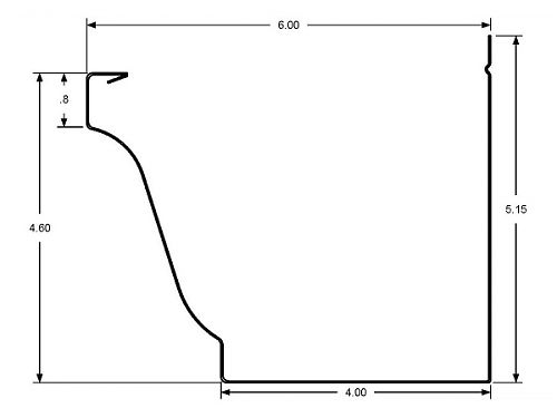 6-inch Seamless Gutter - Custom Fit Rain Gutters